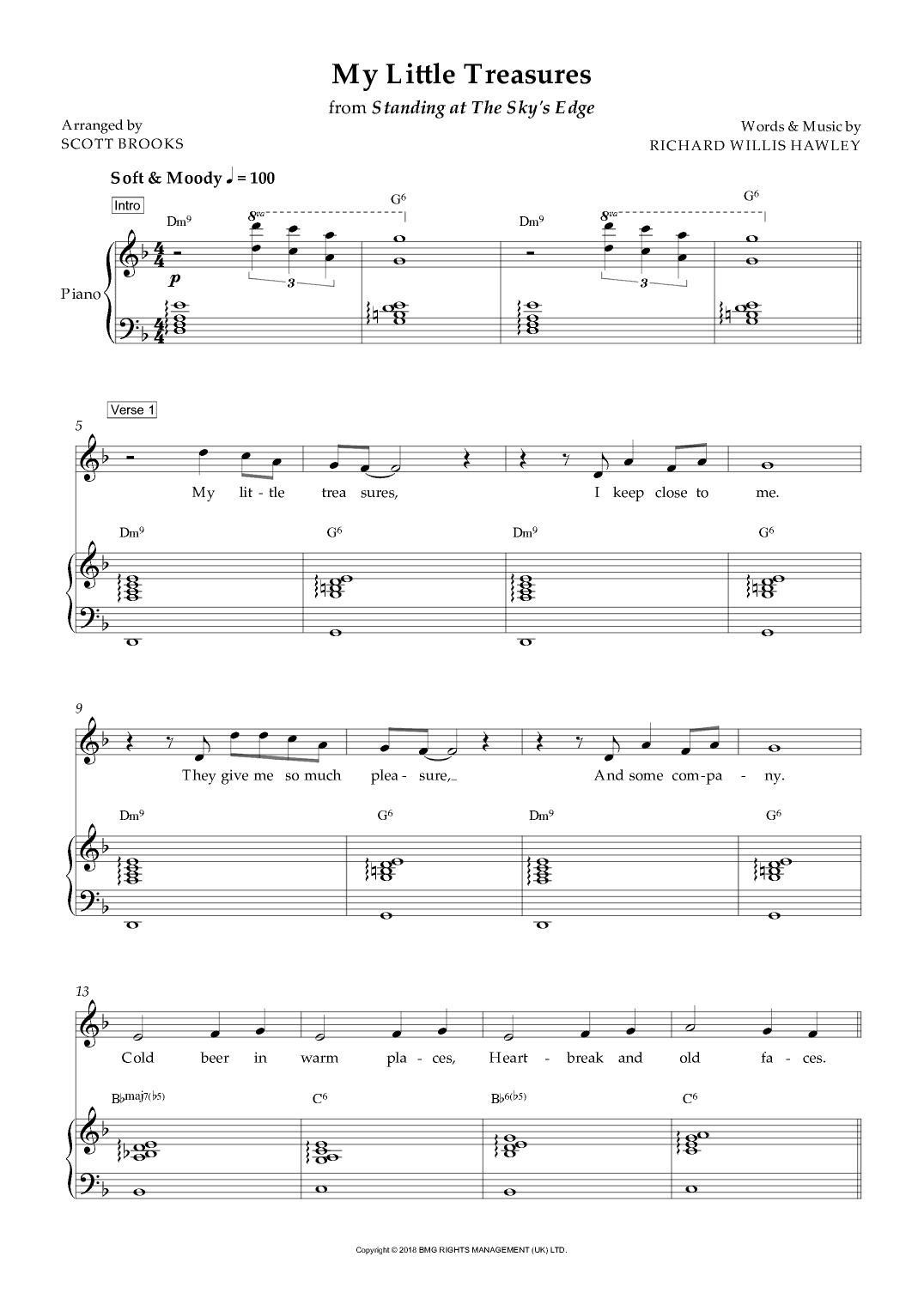 My Little Treasures (arr. Scott Brooks)