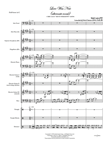 Love Was New (arr. Patrick Sheehan)