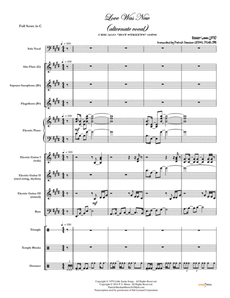 Love Was New (arr. Patrick Sheehan)