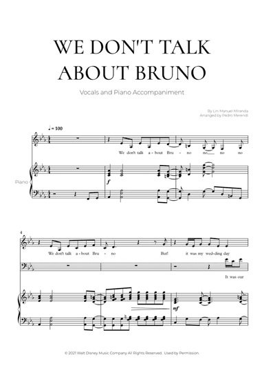 We Don't Talk About Bruno (arr. Pedro Merendi)