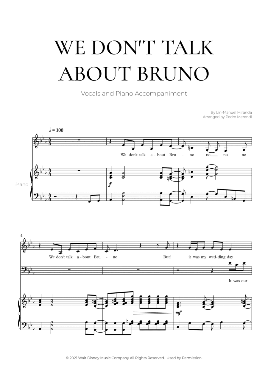 We Don't Talk About Bruno (arr. Pedro Merendi)