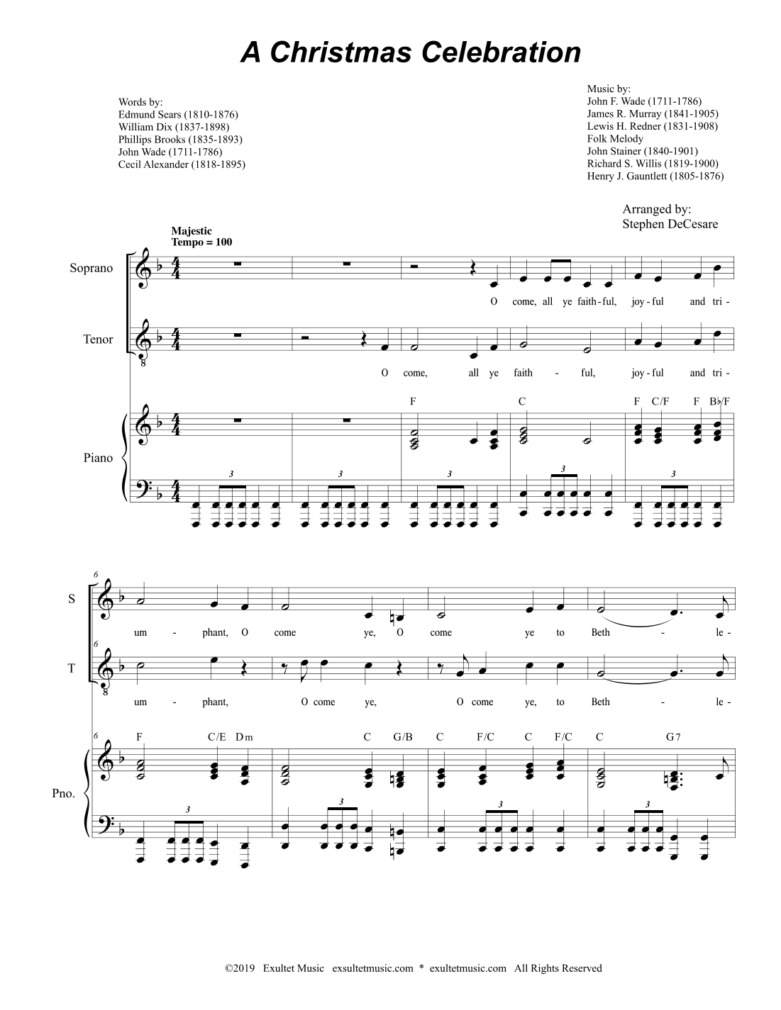 A Christmas Celebration (2-part choir - (Soprano and Tenor)