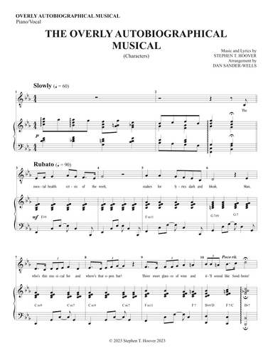 The Overly Autobiographical Musical