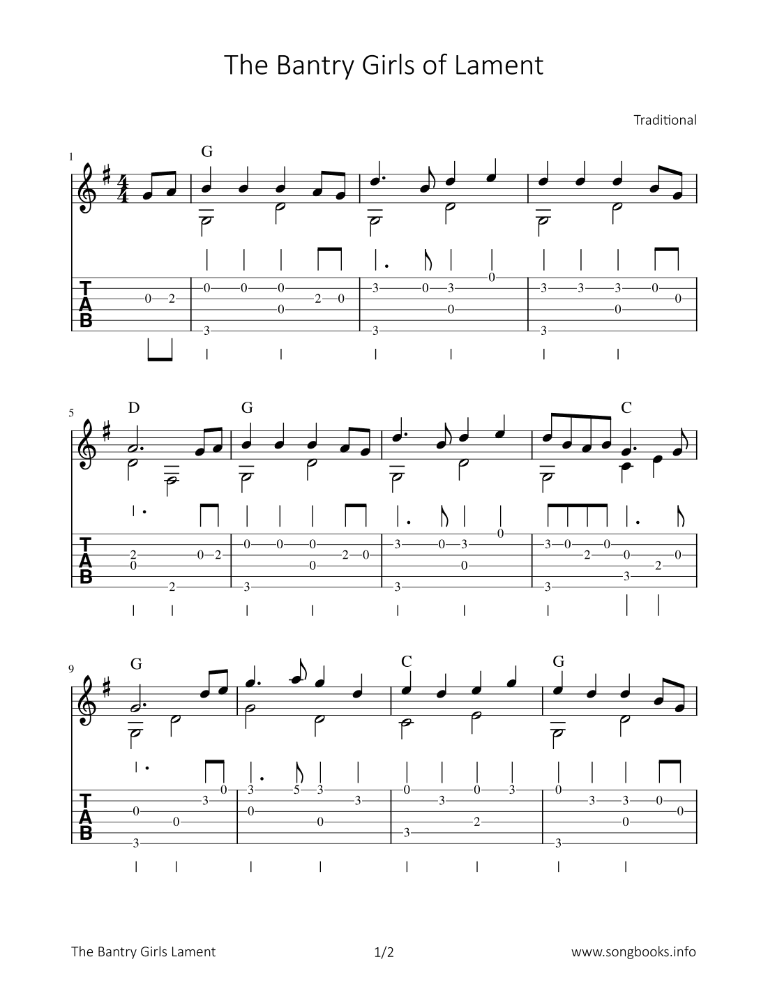 The Bantry Girls of Lament (arr. Bettina Schipp)