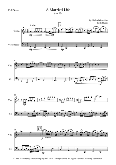 Married Life (arr. Fabio Britto)