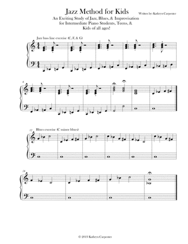 Jazz Method For Kids (Piano) (arr. Kathryn Carpenter)
