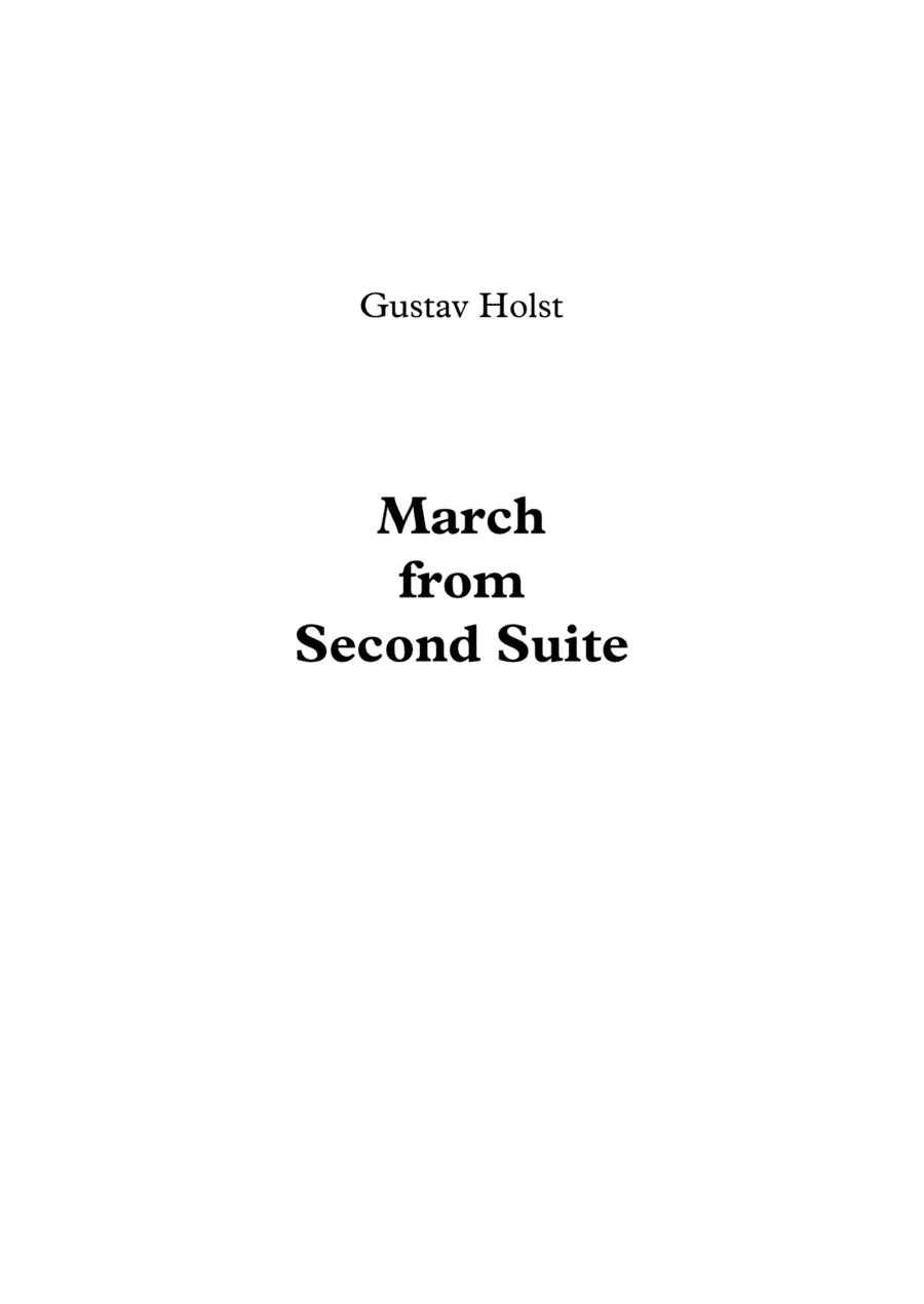 March from Second Suite - Gustav Holst (arr. Jope)