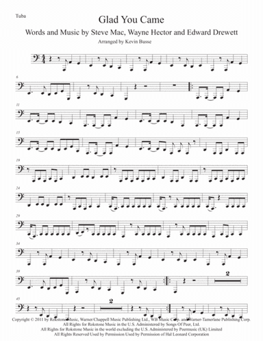 Glad You Came (arr. Kevin Busse)