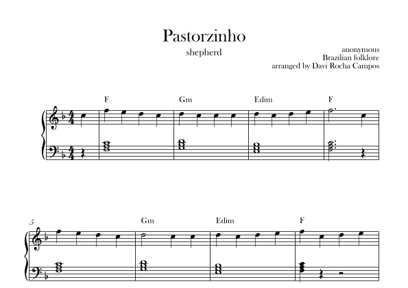 Pastorzinho (arr. Davi Rocha Campos)