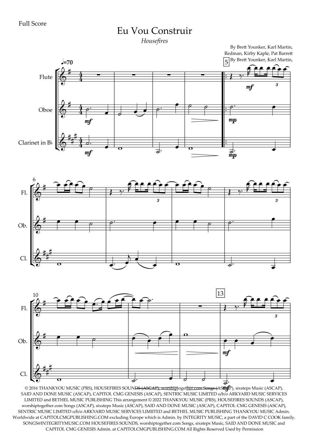 Build My Life (arr. Fabio Britto)