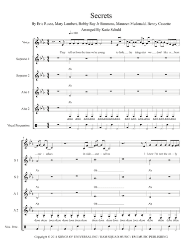 Secrets (feat. B.o.b.) (arr. Katie Schuld)