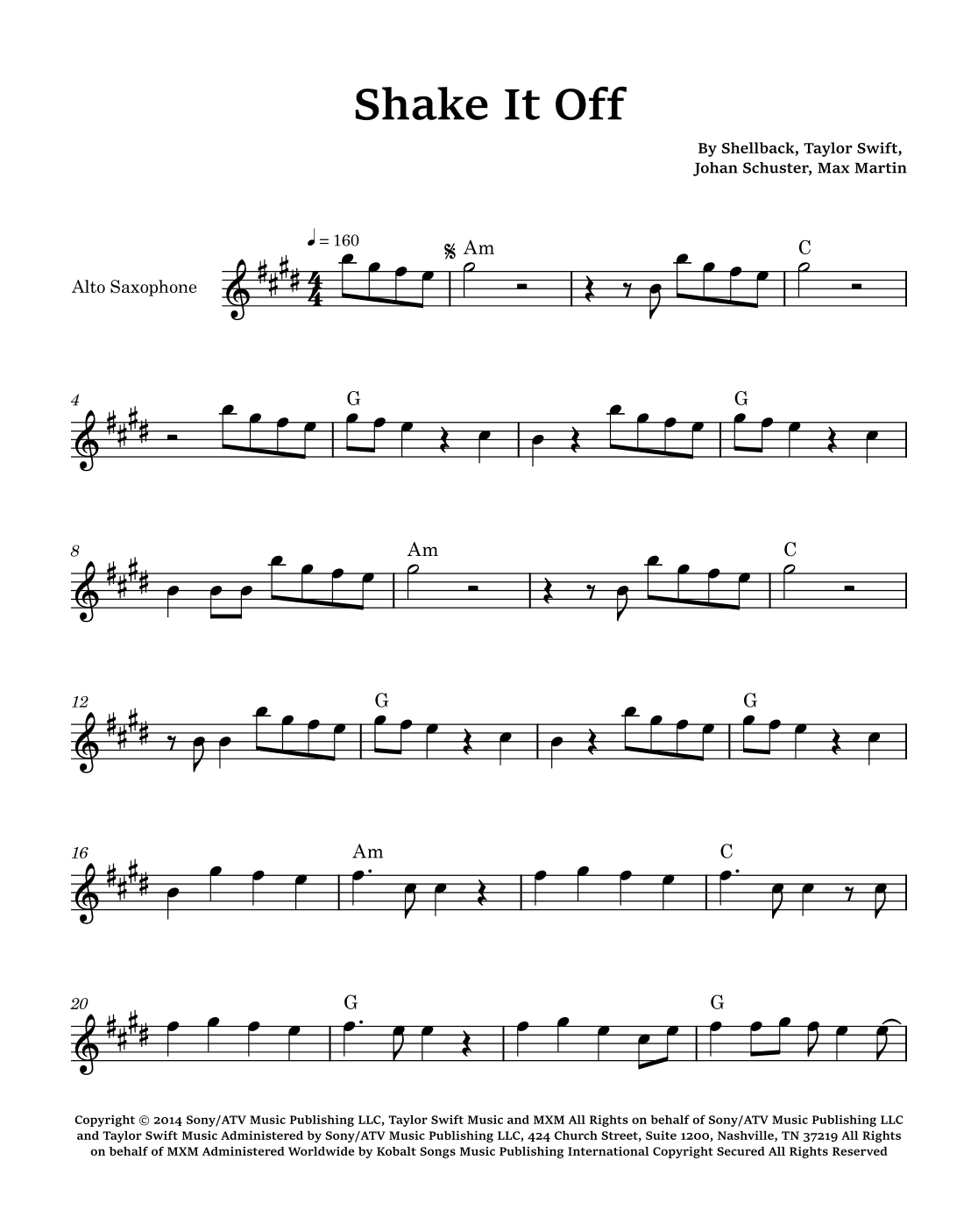Shake It Off (arr. Glauco Fernandes)