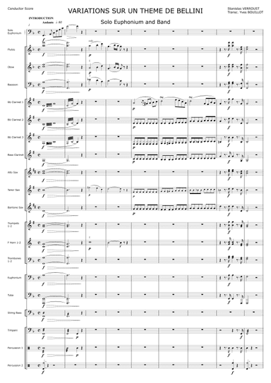 Variations sur un thème de Bellini (arr. Yves Bouillot)