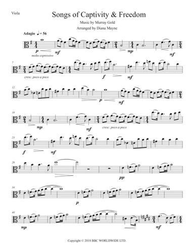 Songs Of Captivity And Freedom (arr. Diana Mayne)