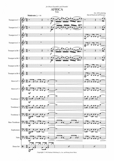 Africa (arr. Antonio Lottering)
