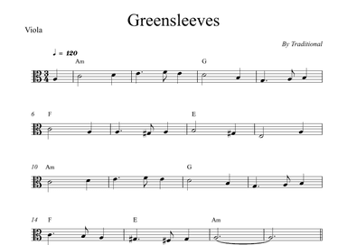 Greensleeves (arr. Wesley S. SIlva)
