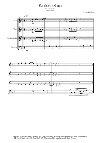 Suspicious Minds (arr. Junqueira's)