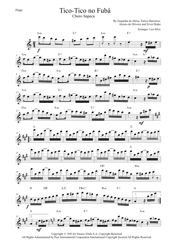 Tico Tico (tico Tico No Fuba) (arr. Leo Silva)