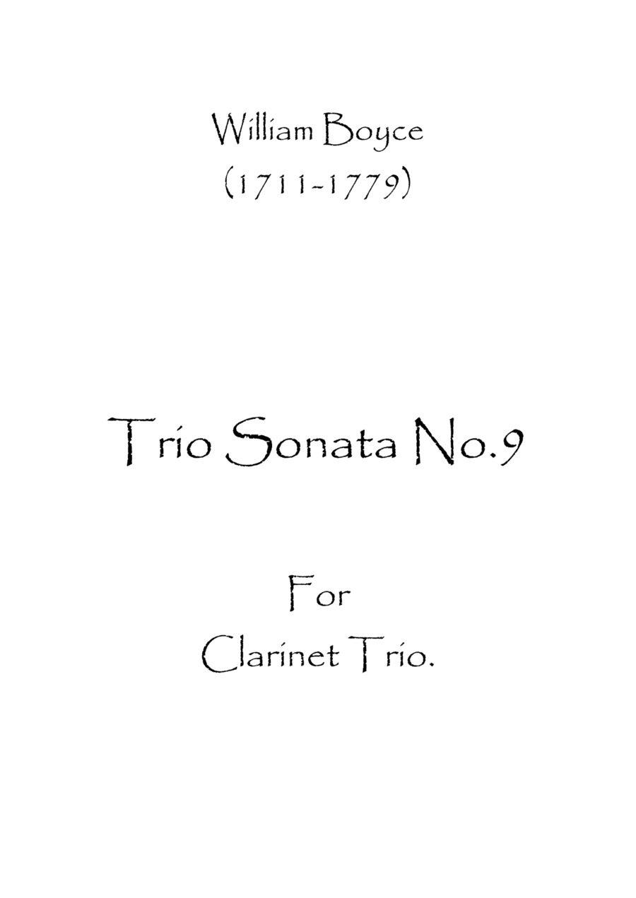Trio Sonata No.9 (arr. Spence Bundy)