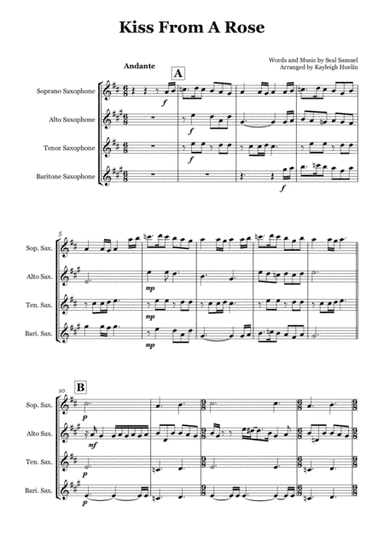 Kiss From A Rose (arr. Kayleigh Huelin)