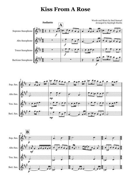 Kiss From A Rose (arr. Kayleigh Huelin)