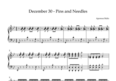 December 30 - Pins and Needles