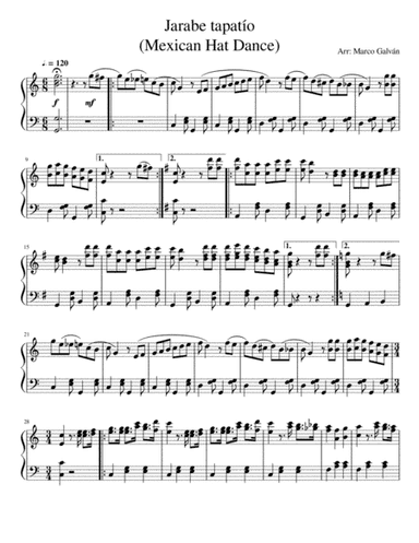 Jarabe Tapatío (Mexican hat dance) (arr. Marco Galvan)