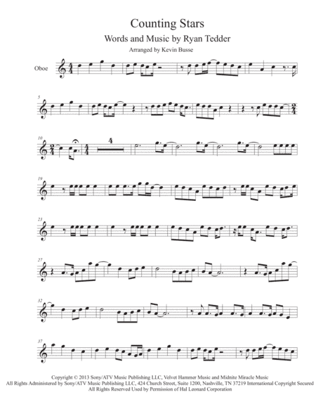 Counting Stars (arr. Kevin Busse)