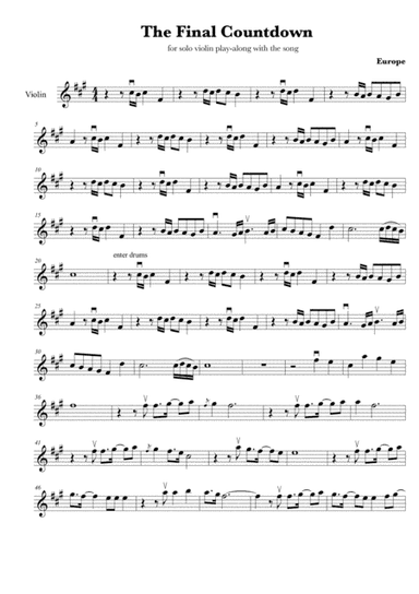 Final Countdown (arr. Dario Argentesi)