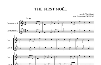 THE FIRST NOËL (arr. Francois Couture)