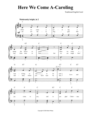 Here We Come A-Caroling (arr. Mark Phillips)