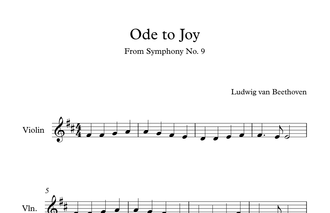 Ode to Joy ( Theme From Symphony No. 9) (arr. Suzan Beyazit)