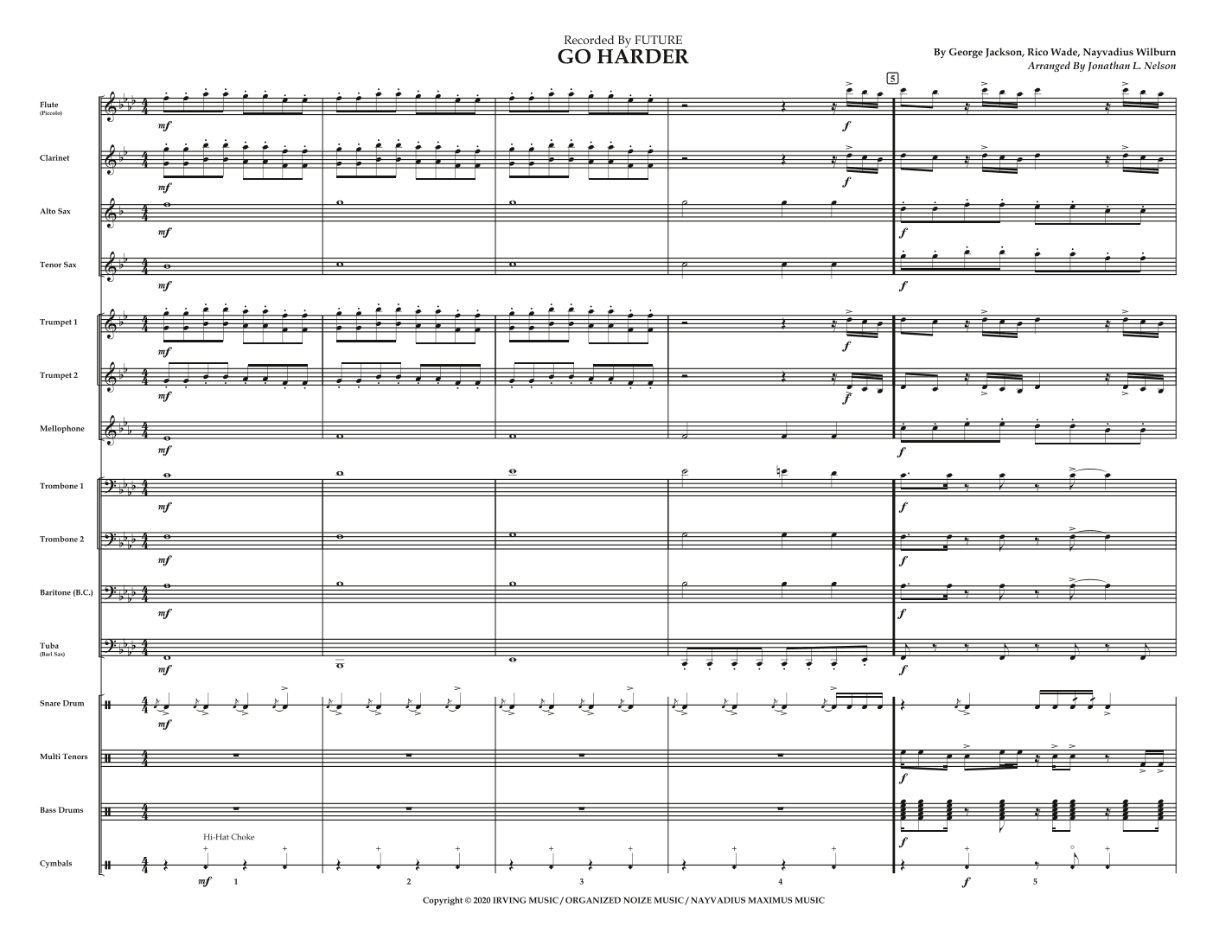 Go Harder (arr. Jonathan L Nelson)