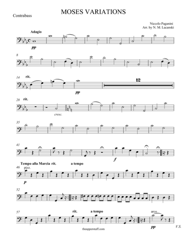 Moses Variations (arr. Nick Lacanski)
