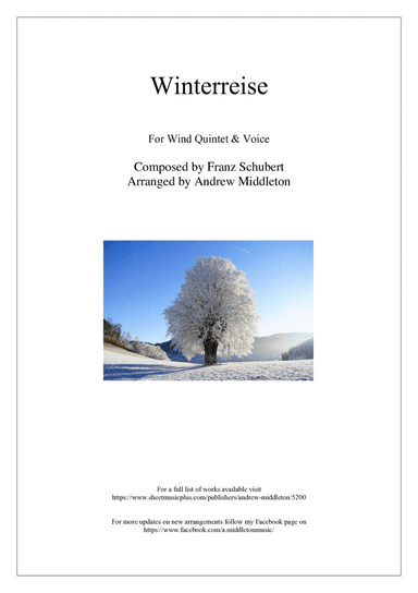 Winterreise arranged for Voice and Wind Quintet (arr. Andrew Middleton)