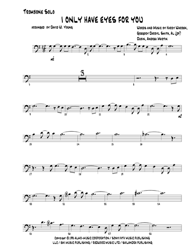 I Only Have Eyes For You (arr. David W. Young)