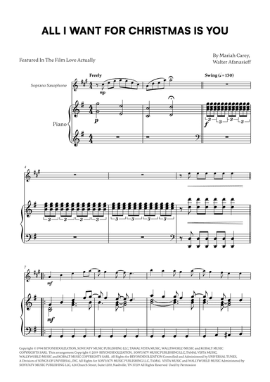 All I Want For Christmas Is You (arr. Cadenza Editions)