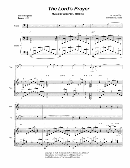 The Lord's Prayer (arr. Stephen DeCesare)