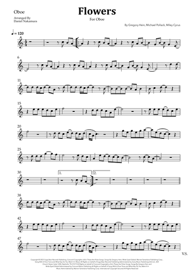 Flowers (arr. Daniel Nakamura)