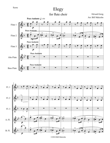 Elegy for flutes (arr. Bill Malcolm)