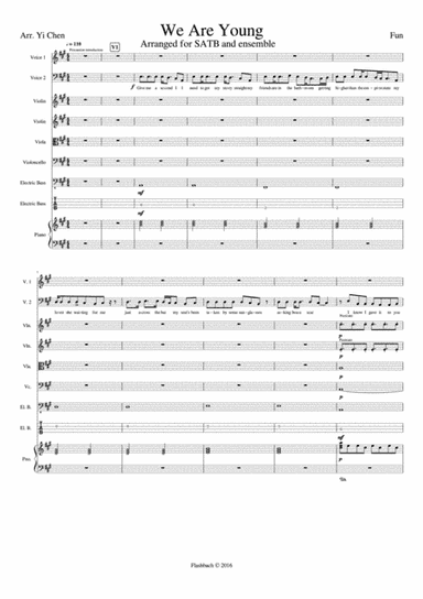 We Are Young (arr. Yi Chen)