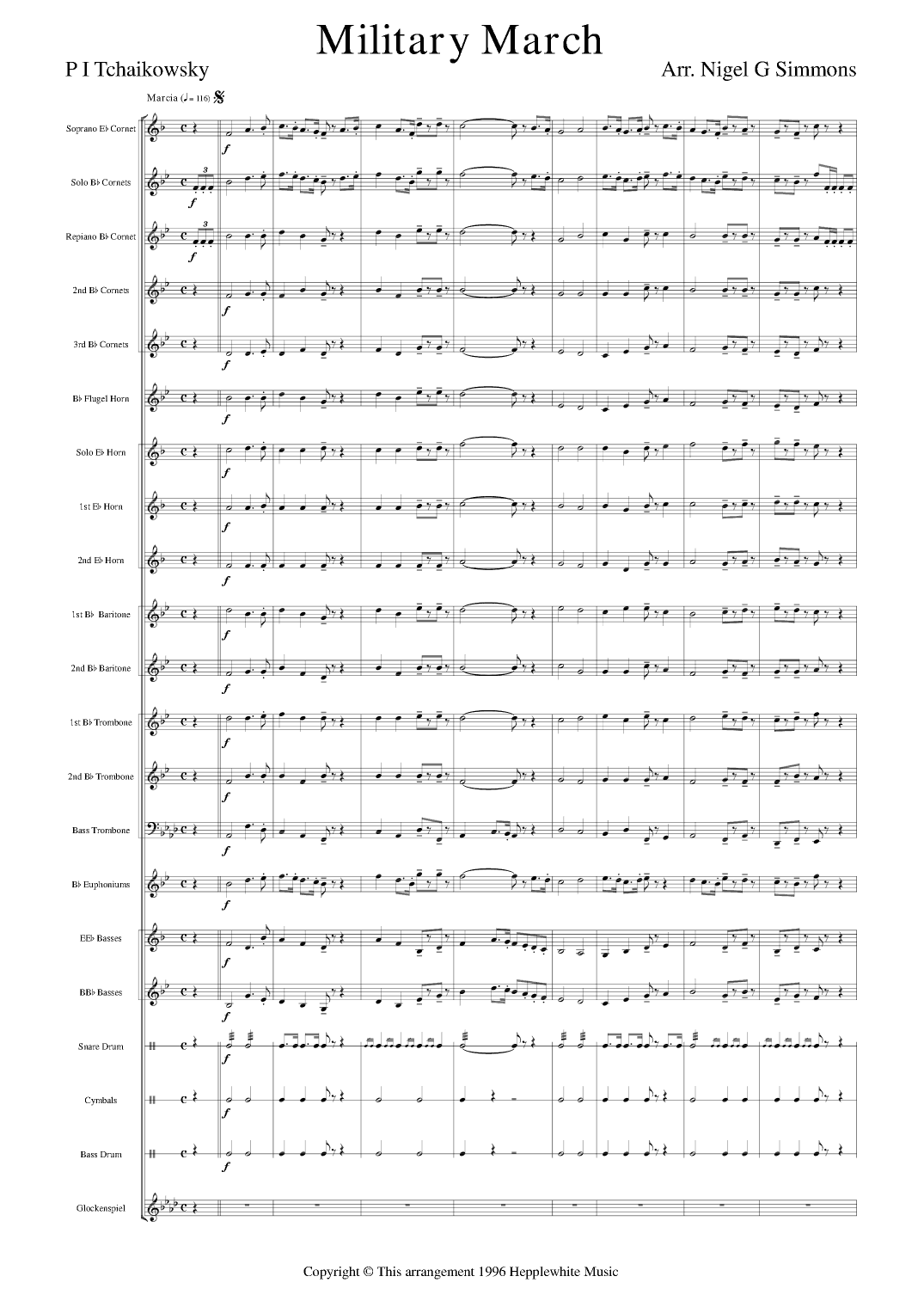 Military March (arr. Nigel Simmons)