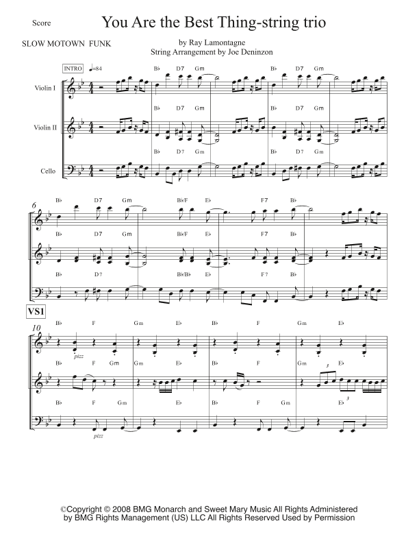 You Are The Best Thing (arr. Joe Deninzon)