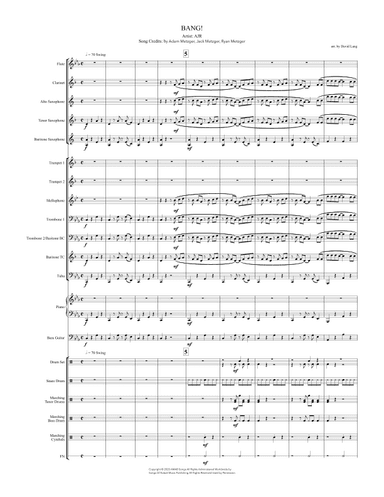 Bang! (arr. David Lang)