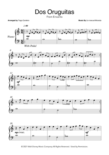 Dos Oruguitas (arr. Tiago Cordeiro)