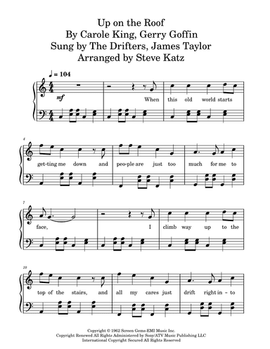 Up On The Roof (arr. Steve Katz)