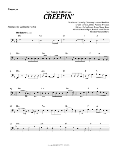 Creepin' (with The Weeknd & 21 Savage) (arr. Guillaume Martin)