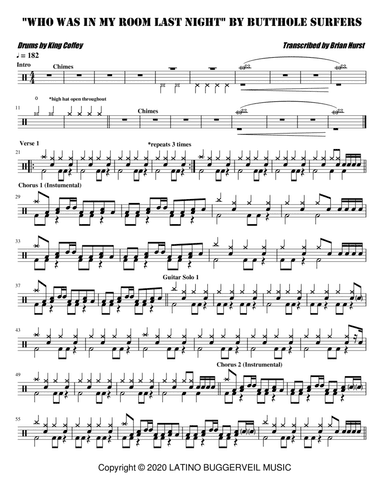 Who Was In My Room Last Night? (arr. Brian Hurst)