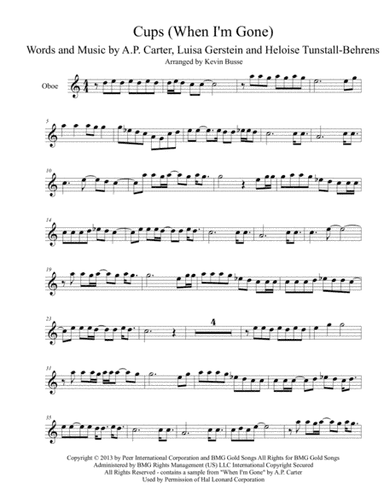 Cups (When I'm Gone) (arr. Kevin Busse)