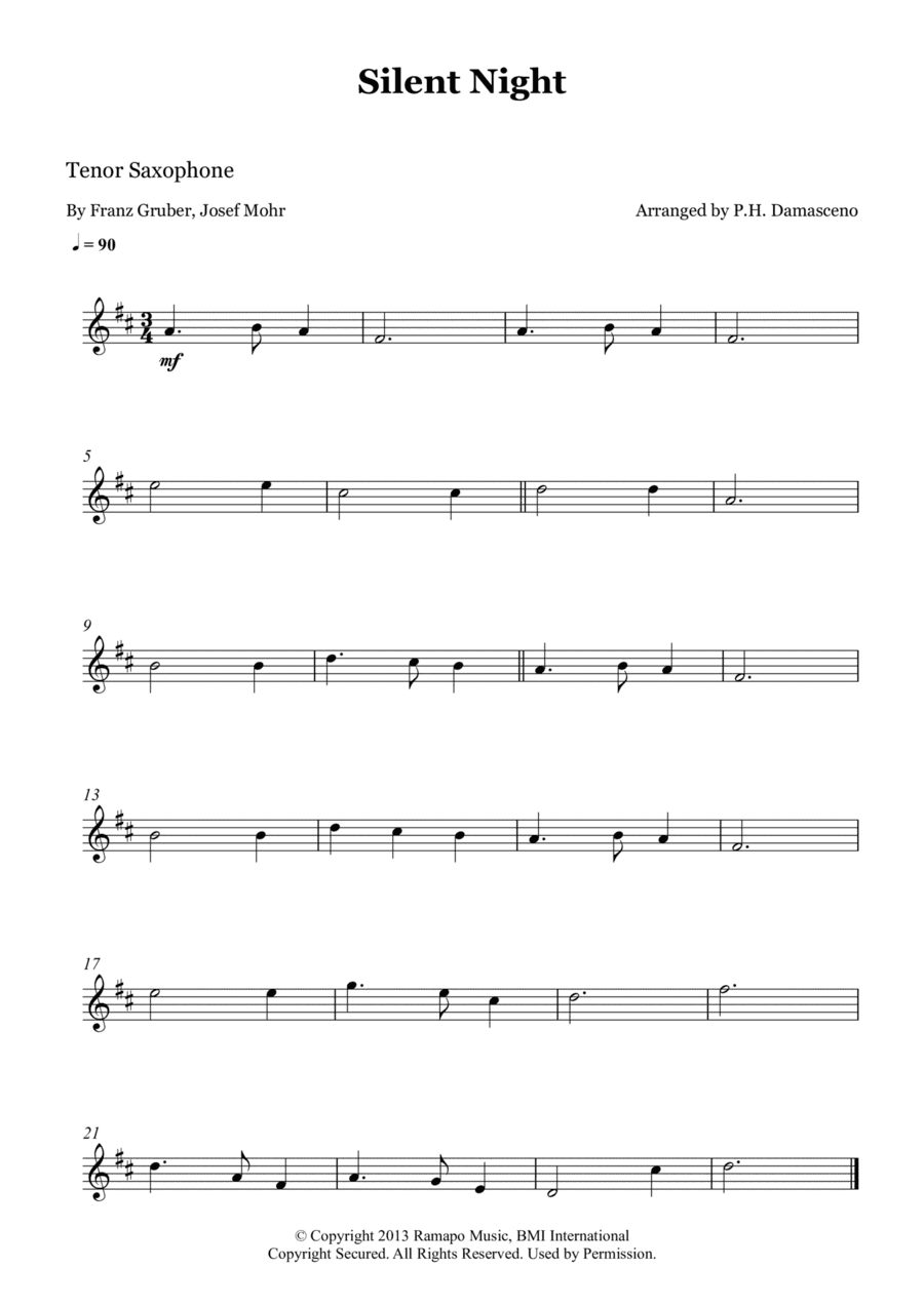 Silent Night (arr. P.H. Damasceno)